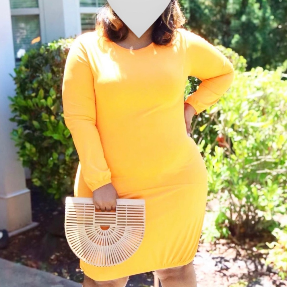 Bright Orange Summertime Fine Dress - 3X